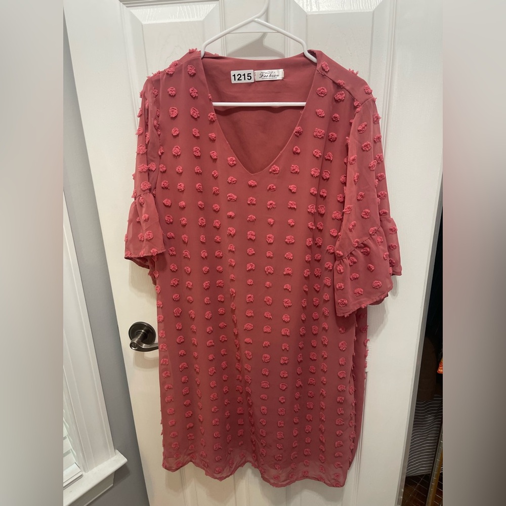 Fashian Collection Rose V-Neck Dress - Picture 10 of 10